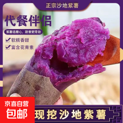 京喜 广东甜紫薯 5斤 小果