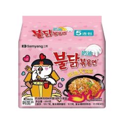 三养 韩国三养火鸡面奶油味进口正宗方便面装泡面拌面速食5袋