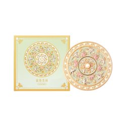和玺 故宫文创雀绕花枝折叠随身镜带灯手持便携生日毕业礼物女生