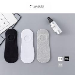 米大爷 10双袜子男士船袜夏季薄款男袜透气短袜纯色浅口低帮隐形袜 混色 10双 均码