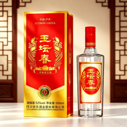 佳记 玉坛春 高粱浓香粮食白酒 自饮宴请 礼盒装 52度 500mL 1瓶