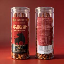 冠云 安格斯牛肉干脆条 35g 罐装原味