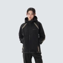 snow peak SnowPeak 雪峰26春中性男女同款TASLAN防风外套防晒轻量宽松廓形 黑灰 95