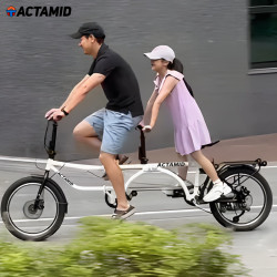 ACTAMID 20寸折叠双人自行车 新款四折20寸白/7速/带推轮