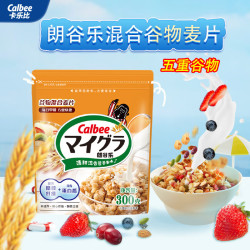 卡乐比 早餐水果燕麦片茉莉蜜桃味387克 非油炸 方便代餐 即食零食