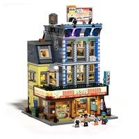 Lumibricks 灯搭 美式街头系列 19012 街头理发店