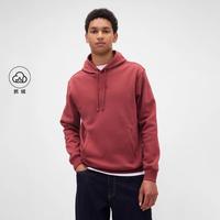 Gap 男装春款logo刺绣宽松抓绒套头连帽卫衣美版795625