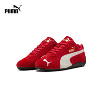 PUMA 大童薄底鞋SPEEDCAT赛车休闲鞋 红色-彪马白 38