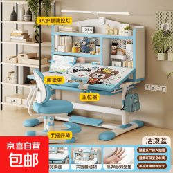 儿童学习桌子小学生家用书桌写字作业课桌椅组合套装可升降