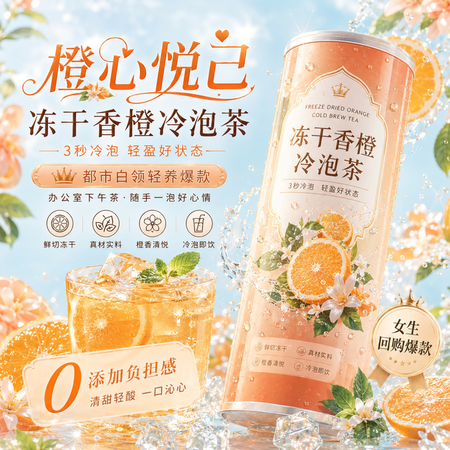 音朗 花果茶 80g 圆罐装