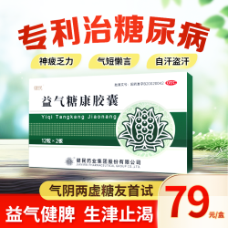健民 益气糖康胶囊糖尿病辅助治疗平衡血糖调理代谢气阴两虚中成药