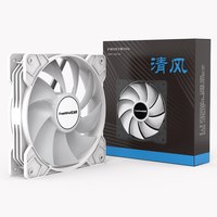 FROSTWIND 12cm机箱风扇 静音无光 白色 12V 电脑配件