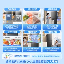 容声 BCD-509D30CNLBP 十字对开四门冰箱