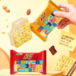康师傅 烘焙3+2苏打夹心饼干 4口味 约625g(12.5g*50包)