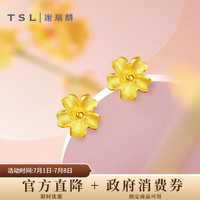 谢瑞麟 YM352 花朵足金耳钉 0.75g