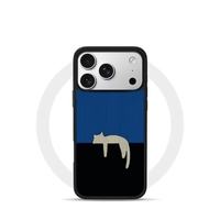 C 慵懒小猫 iPhone 17 Pro Max 黑框 手机壳