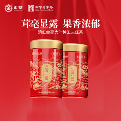 中茶 滇红特级工夫红茶 100g 罐装