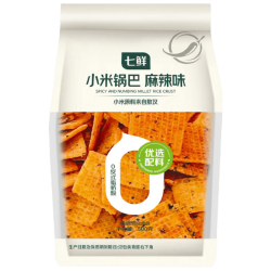 七鲜 小米锅巴 麻辣味/五香味 500g/袋