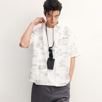 杰克琼斯 纯棉 短袖衬衫