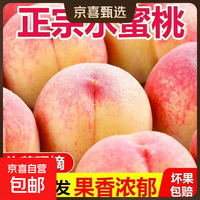 京喜 山西运城水蜜桃 脆甜可口 软吃爆汁 纯甜 桃子超甜 3斤装(净重2.5斤) 单果 100g+