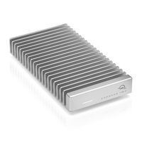 OWC Express 1M2 便携式 NVMe Thunderbolt (USB-C) SSD 驱动器 USB4,超快外置固态硬盘,带铝制散热器外壳(仅外壳)