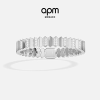 APM Monaco UpAndDown手链送女生女友男友生日礼物 白色 M（17.5cm）