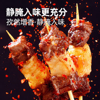 大希地 羊肉串200g/袋烧烤空气炸锅户外小吃美食羊肉串串烤肉食材 羊肉串200g*4袋800g