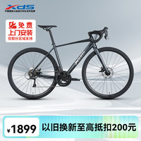 喜德盛 公路自行车2025款RC300碟刹走线车架 16速 灰黑色 480MM 灰黑色 16速