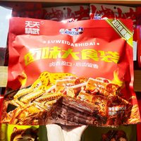 天天精武 卤味大食袋酱卤鸭脖鸭翅鸭锁骨藕片鸡脖混合装 368g*2袋
