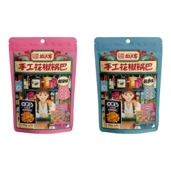 椒巴客 手工花椒锅巴组合装 椒香味210g/袋+麻辣味210g/袋 1袋