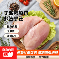 6斤新鲜鸡胸肉冷冻鸡大胸健身代餐食材无激素鸡胸肉生鲜减脂2 鸡胸肉净重6斤