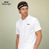 Slazenger 运动发带吸汗发带男女跑步瑜伽健身篮球网球吸汗 黑色/1条装