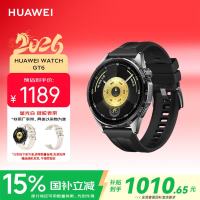 国家补贴、PLUS会员：华为 WATCH GT 6 智能手表 46mm 雅丹黑 氟橡胶表带