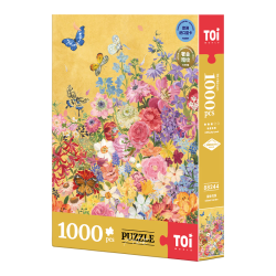 图益 潮玩拼图 1000片 鎏金花园