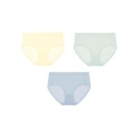 Ubras 夏季3条装冰丝超薄内裤女薄款棉抗菌裆中腰三角裤