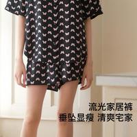Ubras 夏轻薄舒适满印家居服短裤睡衣女