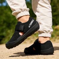 限尺码：adidas 童鞋魔术贴户外涉水鞋透气沙滩凉鞋舒适轻便防滑儿童鞋