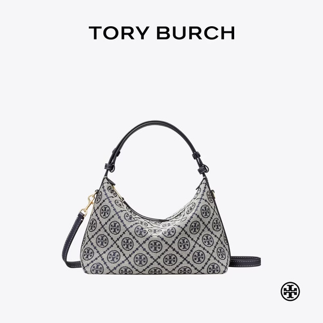 TORY BURCH  T MONOGRAM MELLOW 提花肩背包 185925