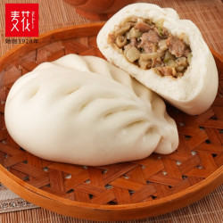 麦花 手工猪肉芸豆大包子 600g/袋4只速食早餐半成品速冻面点包子 猪肉芸豆大包子600g/袋（4只）*4
