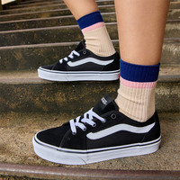 VANS Filmore Decon 黑色复古透气女款板鞋