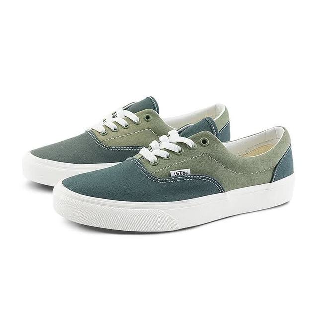 VANS Era 绿色拼色轻便舒适男女帆布鞋