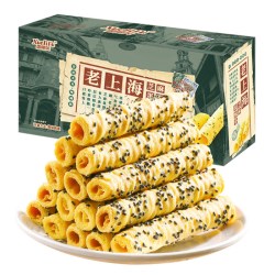 不多言 老上海芝麻蛋酥卷海苔脆卷肉松鸡蛋卷网红超好吃解馋小零食品小吃