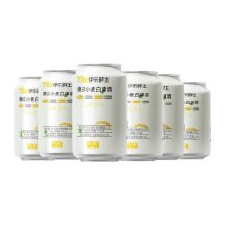 启德啤酒 德式工艺小麦白啤 伊乐鲜生13°P精酿啤酒 330m* 6罐（商超同款）