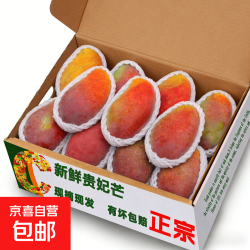 京喜自营-专用品牌 贵妃芒果 海南大果 4.5斤 250g以上