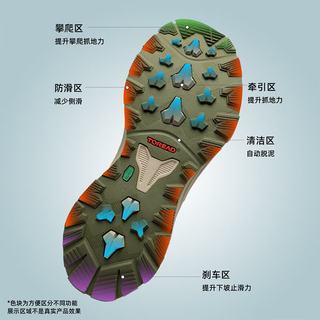 探路者 超轻回弹防滑耐磨 黑色 37码 徒步鞋