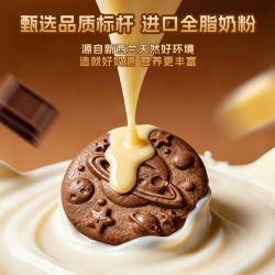 煌记 黄油曲奇饼干巧克力早餐饼干抹茶糕点心 巧克力味50g*2袋