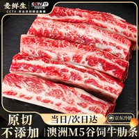 麦鲜生 澳洲M5谷饲原切牛肋条 1kg