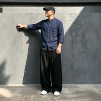 月伊纺 亚麻阔腿裤男夏季宽松直筒棉麻休闲裤中国风大码弯刀裤青年哈伦裤