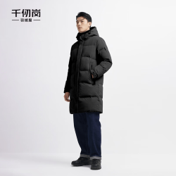 千仞岗 反季长款立领连帽650+蓬松度羽绒服 三色可选