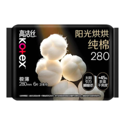 高洁丝 蜜桃夜安裤 女性卫生巾套装  6片